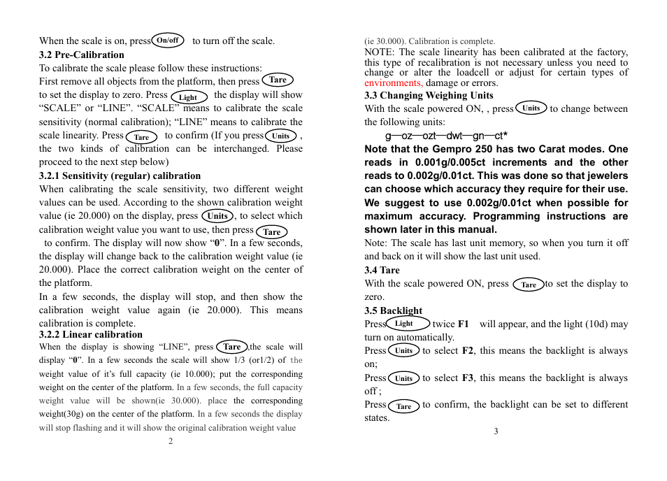 MyWeigh GEMPRO SERIES User Manual | Page 3 / 4