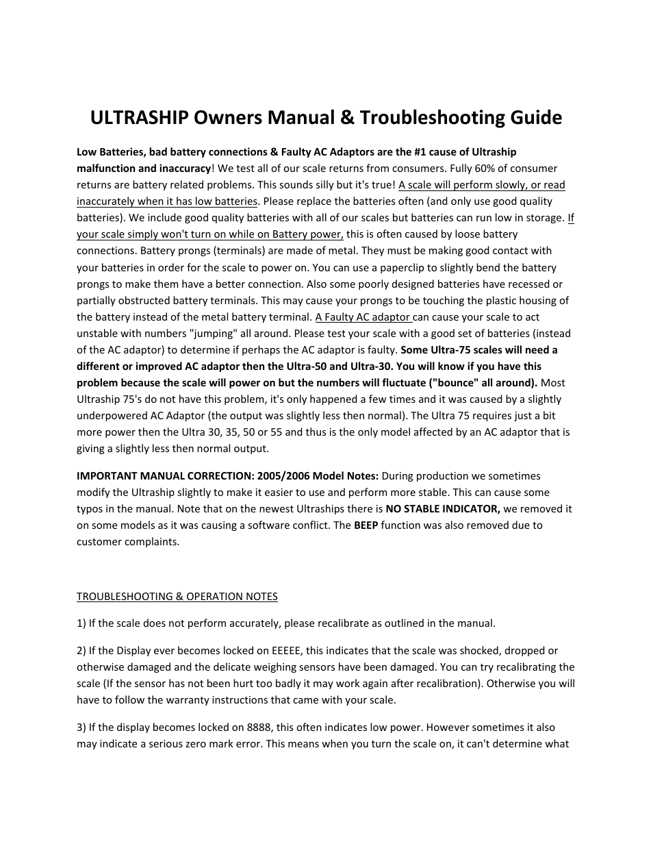 MyWeigh ULTRASHIP 35 User Manual | 4 pages