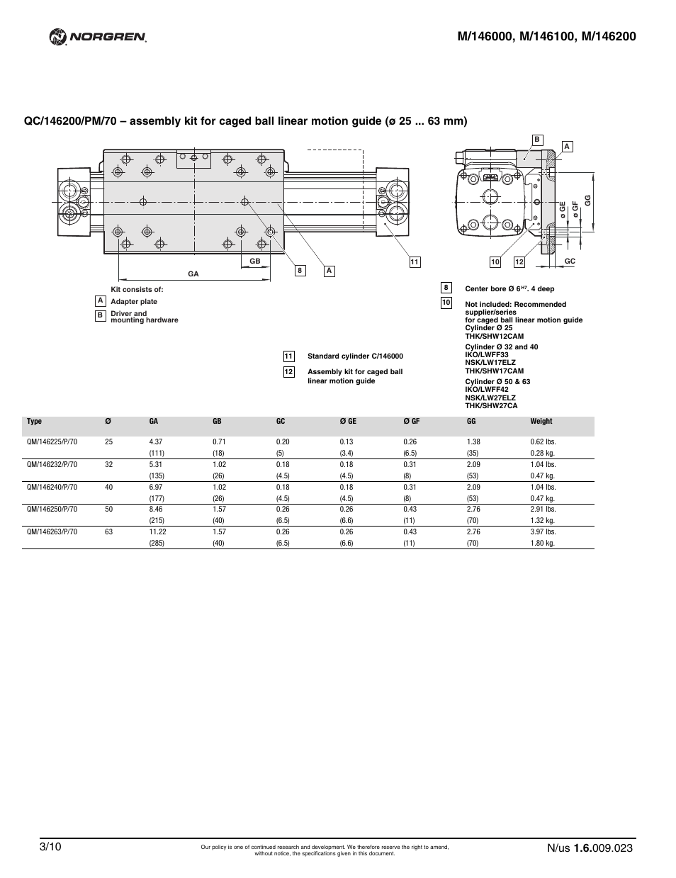Norgren C/146200 LINTRA PLUS User Manual | Page 23 / 30
