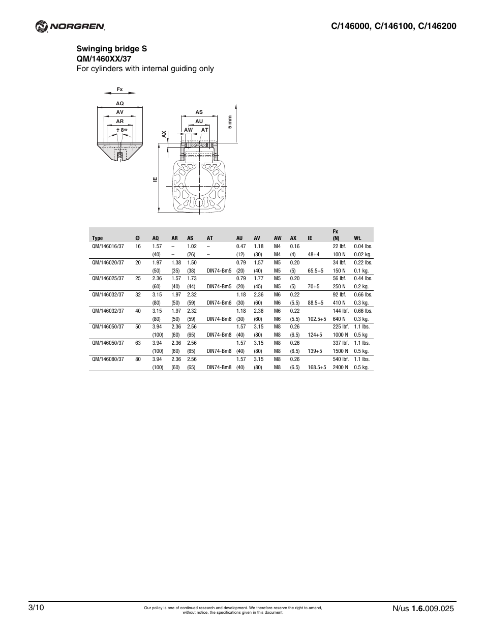 Norgren C/146200 LINTRA PLUS User Manual | Page 25 / 30