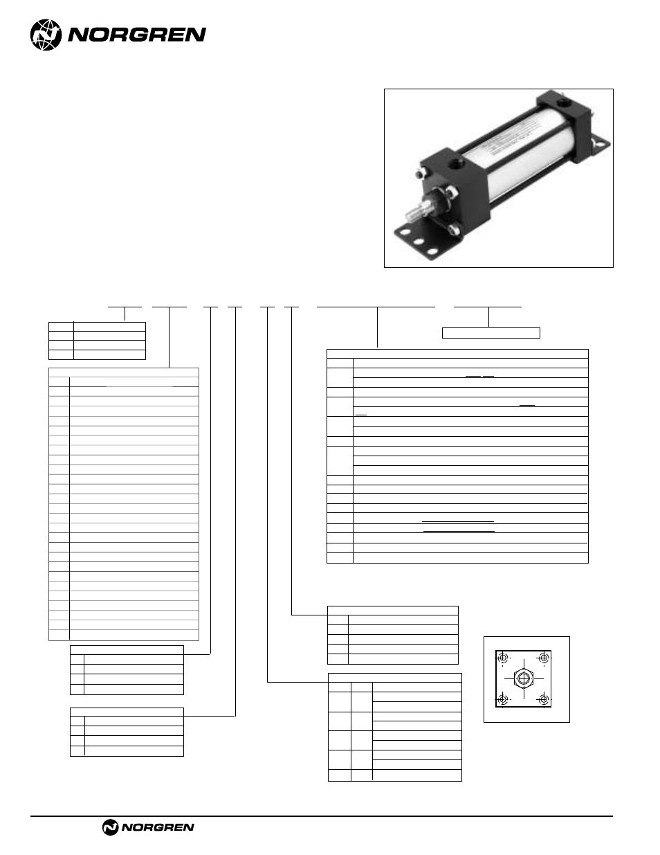 Cylinder order information, Act-1-52 | Norgren NFPA Aluminum & Steel Cylinders User Manual | Page 52 / 97