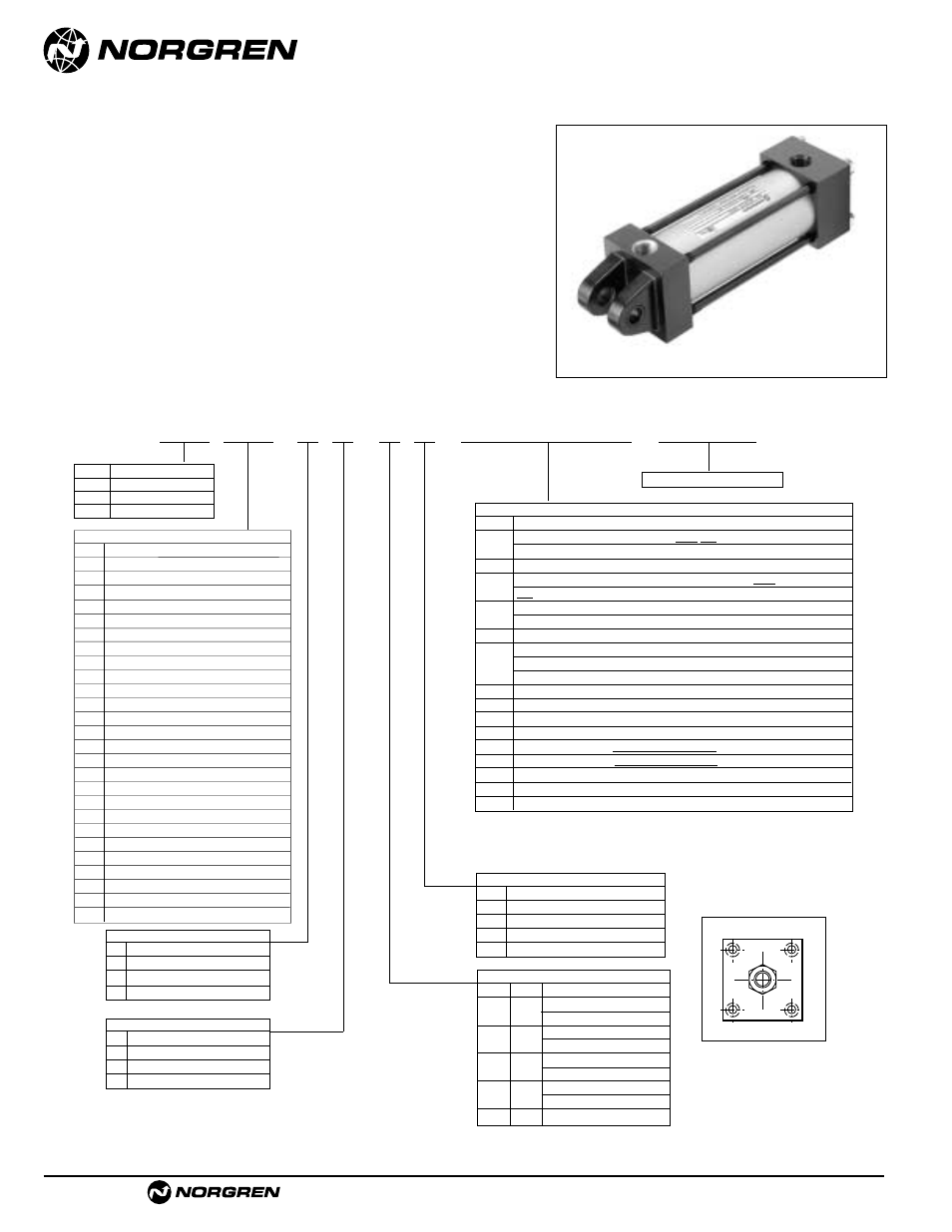 Cylinder order information, Act-1-56 | Norgren NFPA Aluminum & Steel Cylinders User Manual | Page 56 / 97