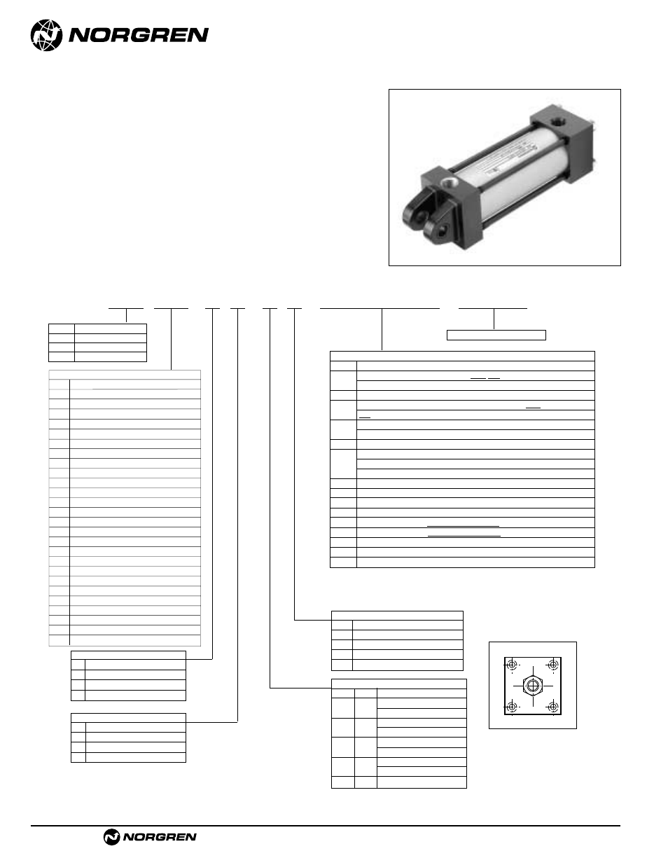 Cylinder order information, Act-1-58 | Norgren NFPA Aluminum & Steel Cylinders User Manual | Page 58 / 97