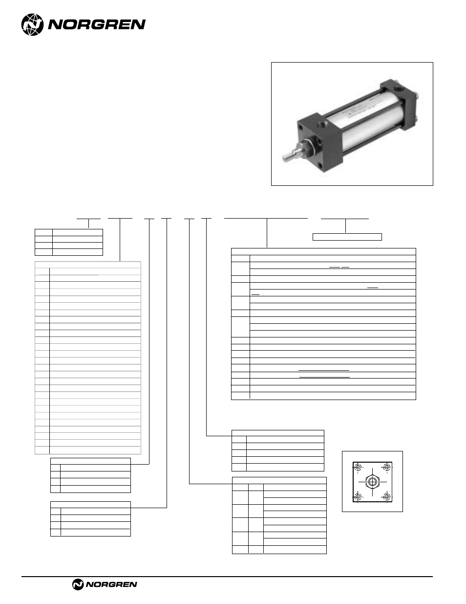 Cylinder order information, Act-1-62 | Norgren NFPA Aluminum & Steel Cylinders User Manual | Page 62 / 97