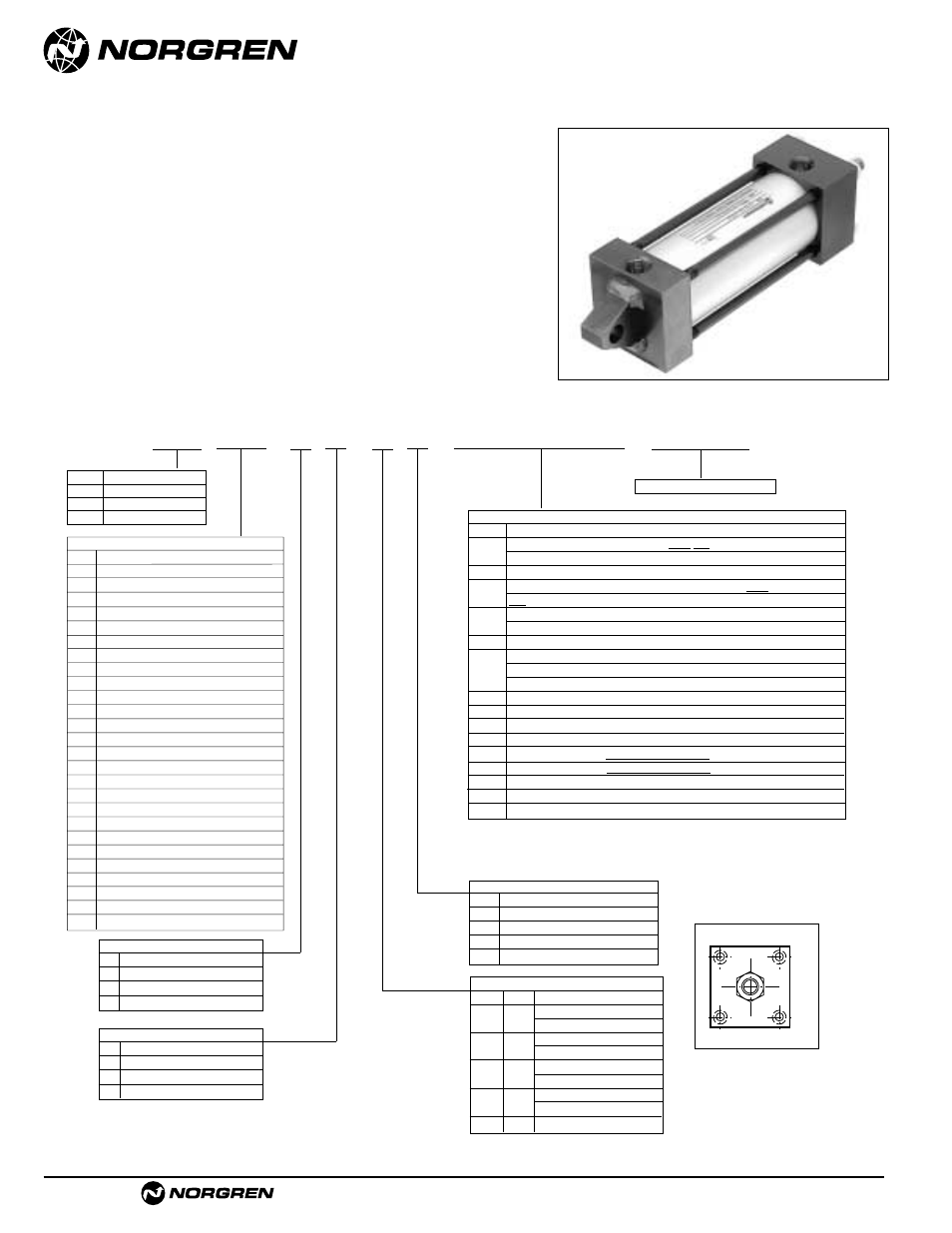 Cylinder order information, Act-1-72 | Norgren NFPA Aluminum & Steel Cylinders User Manual | Page 72 / 97