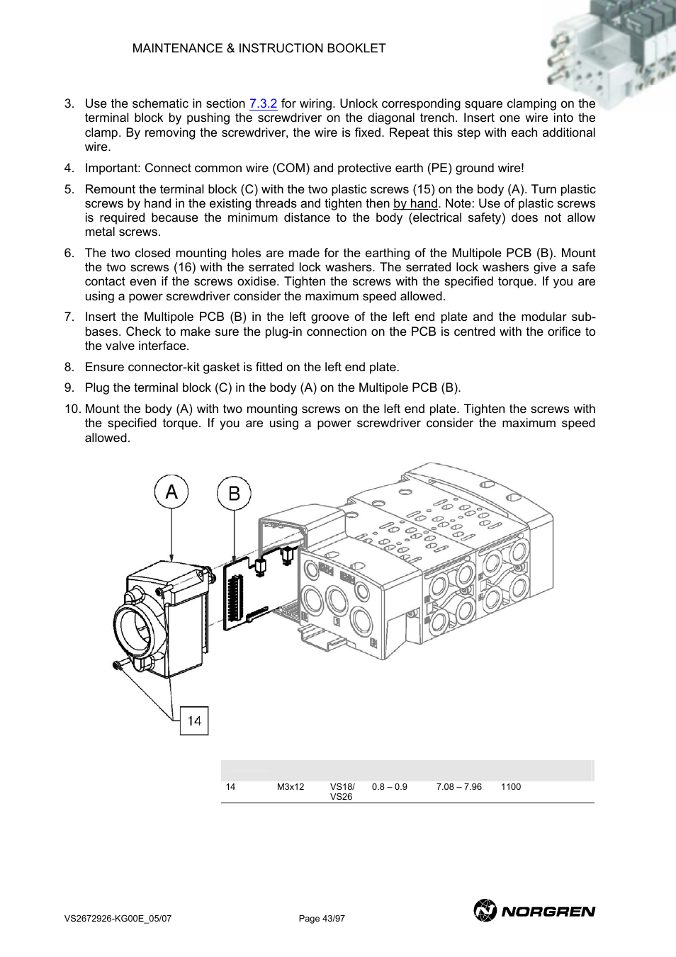 Norgren VS18 Series Valve Advantage User Manual | Page 43 / 97