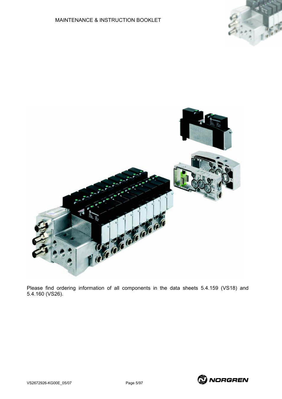 Vs18/vs26-system overview, Vs18/vs26-s, Ystem | Verview | Norgren VS18 Series Valve Advantage User Manual | Page 5 / 97