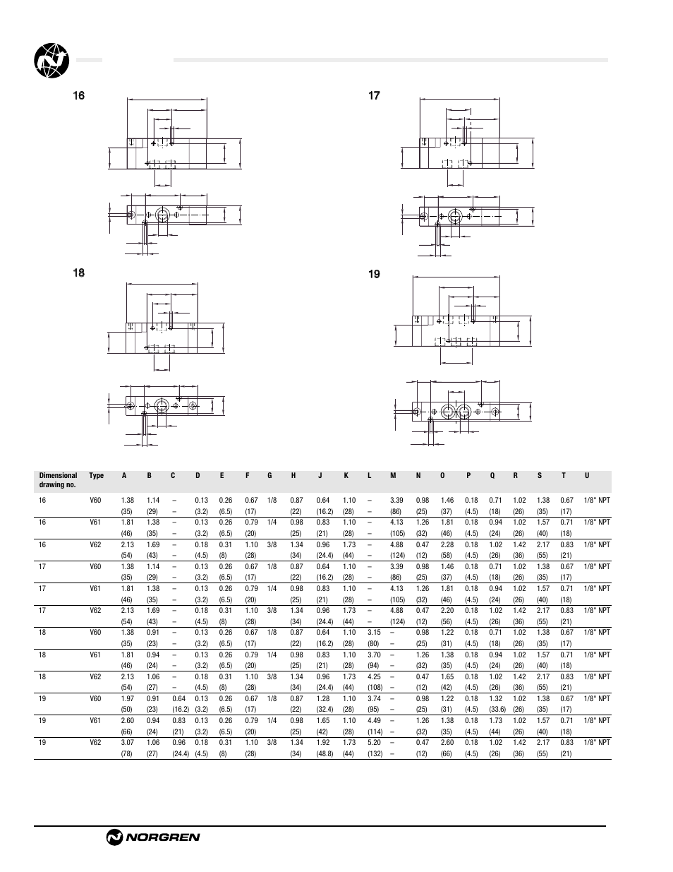 V60 series, Val-3-12 | Norgren V62 Series Directional Control Valves Datasheets User Manual | Page 12 / 17