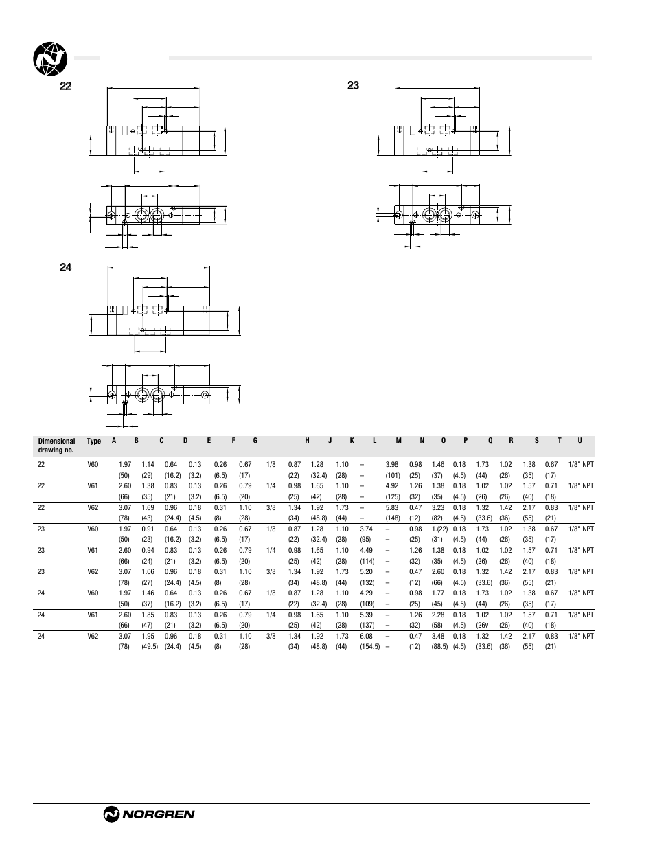 V60 series, Val-3-14 | Norgren V62 Series Directional Control Valves Datasheets User Manual | Page 14 / 17