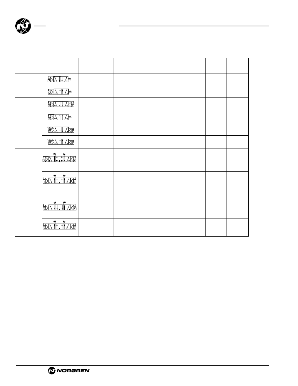 Nugget 500 series valves, Val-11-10, Valves with manifolding subbases | Norgren 500 Series Nugget User Manual | Page 10 / 22