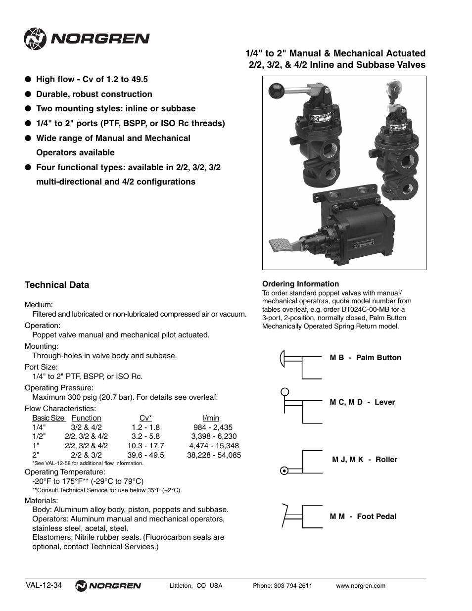 Norgren Prospector Series Datasheets User Manual | Page 34 / 62