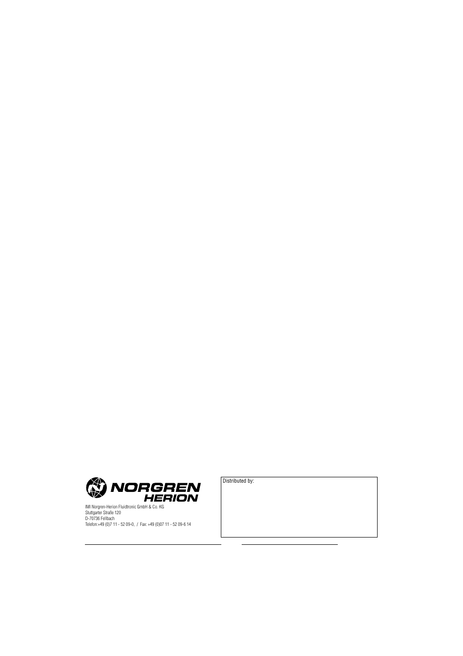 Norgren 33D Electronic Pressure Switches Installation Instructions User Manual | Page 20 / 20