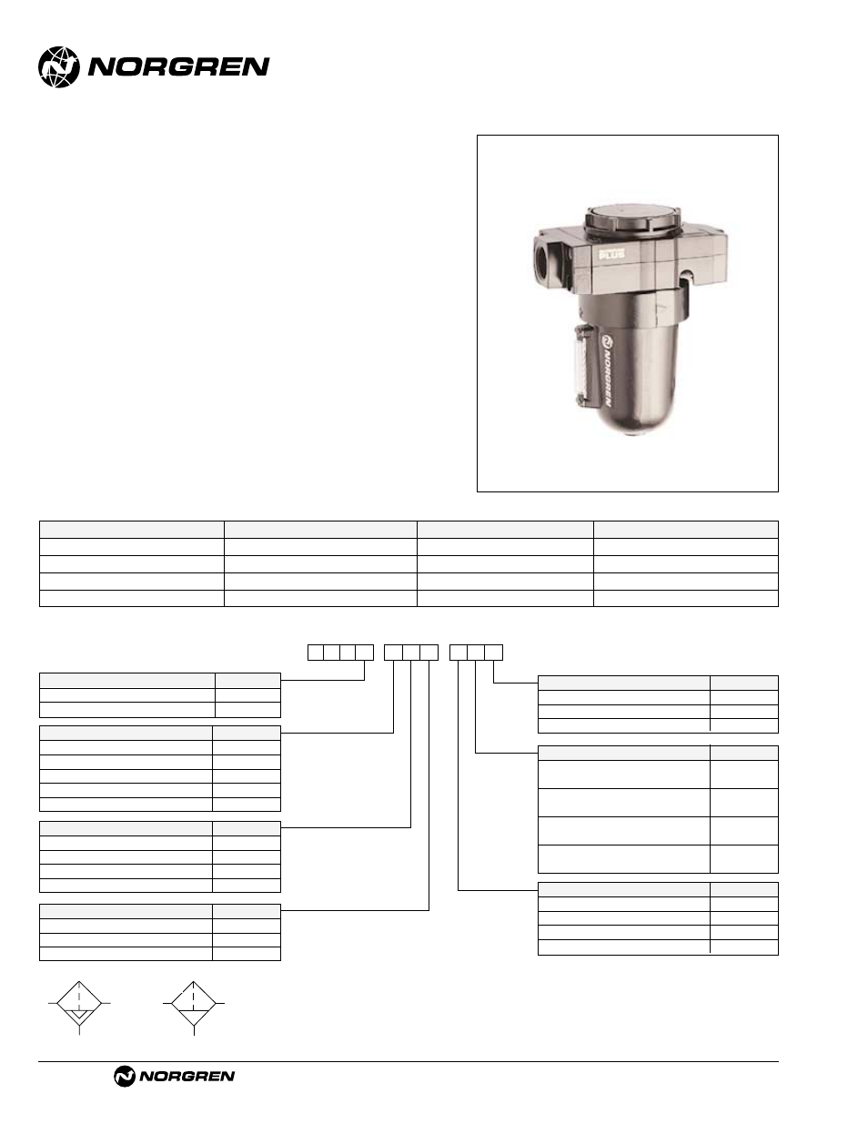 F68e/g, Alternative models | Norgren Filter Contents User Manual | Page 19 / 53