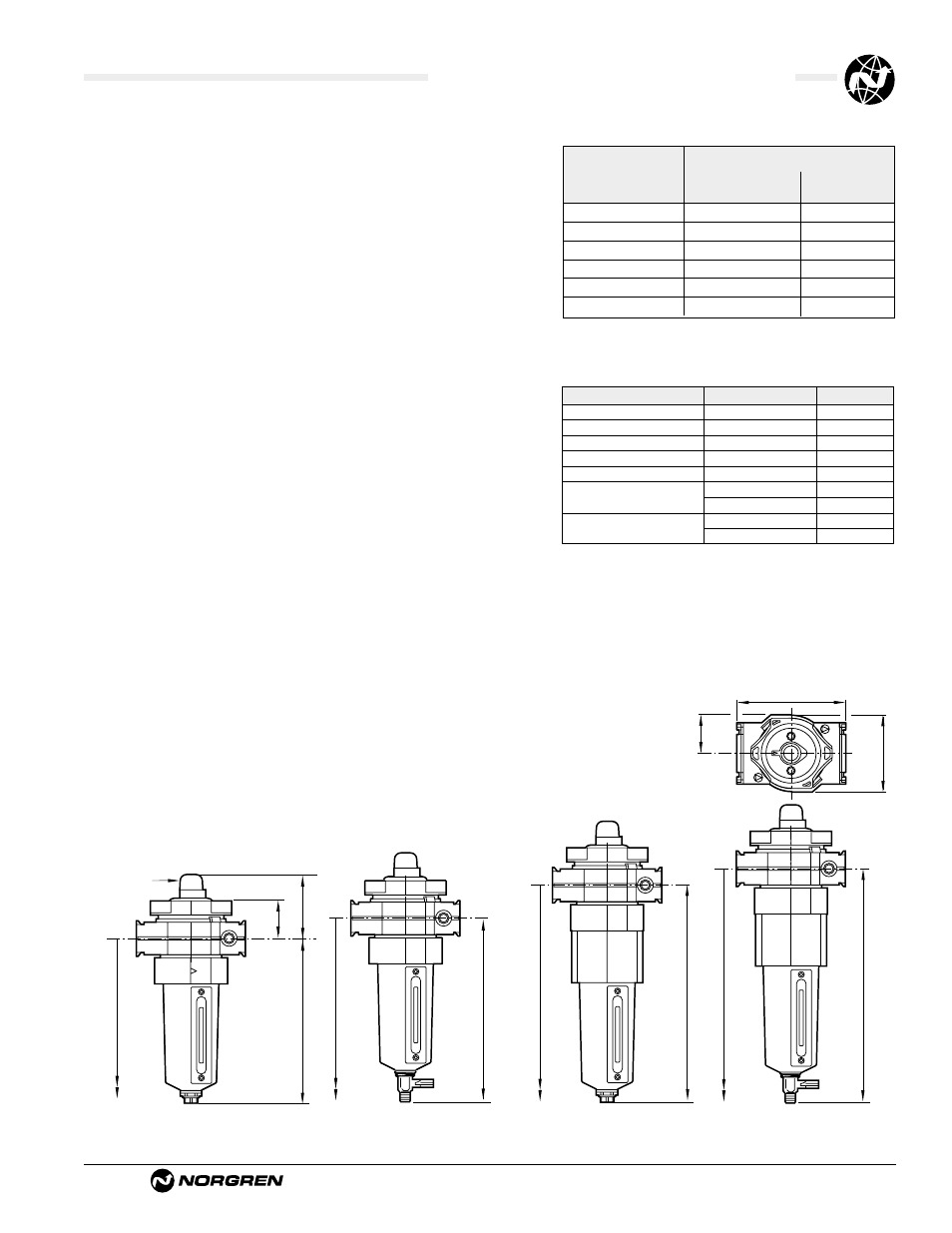 F64c/h oil removal (coalescing) filters, Ale-2-11 typical performance characteristics, Service kits | Technical data | Norgren Filter Contents User Manual | Page 35 / 53