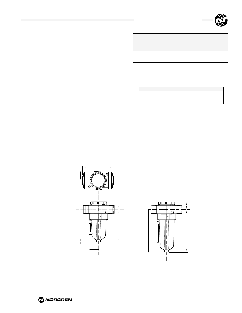 F68v/y vapor removal filters, Service kits | Norgren Filter Contents User Manual | Page 50 / 53