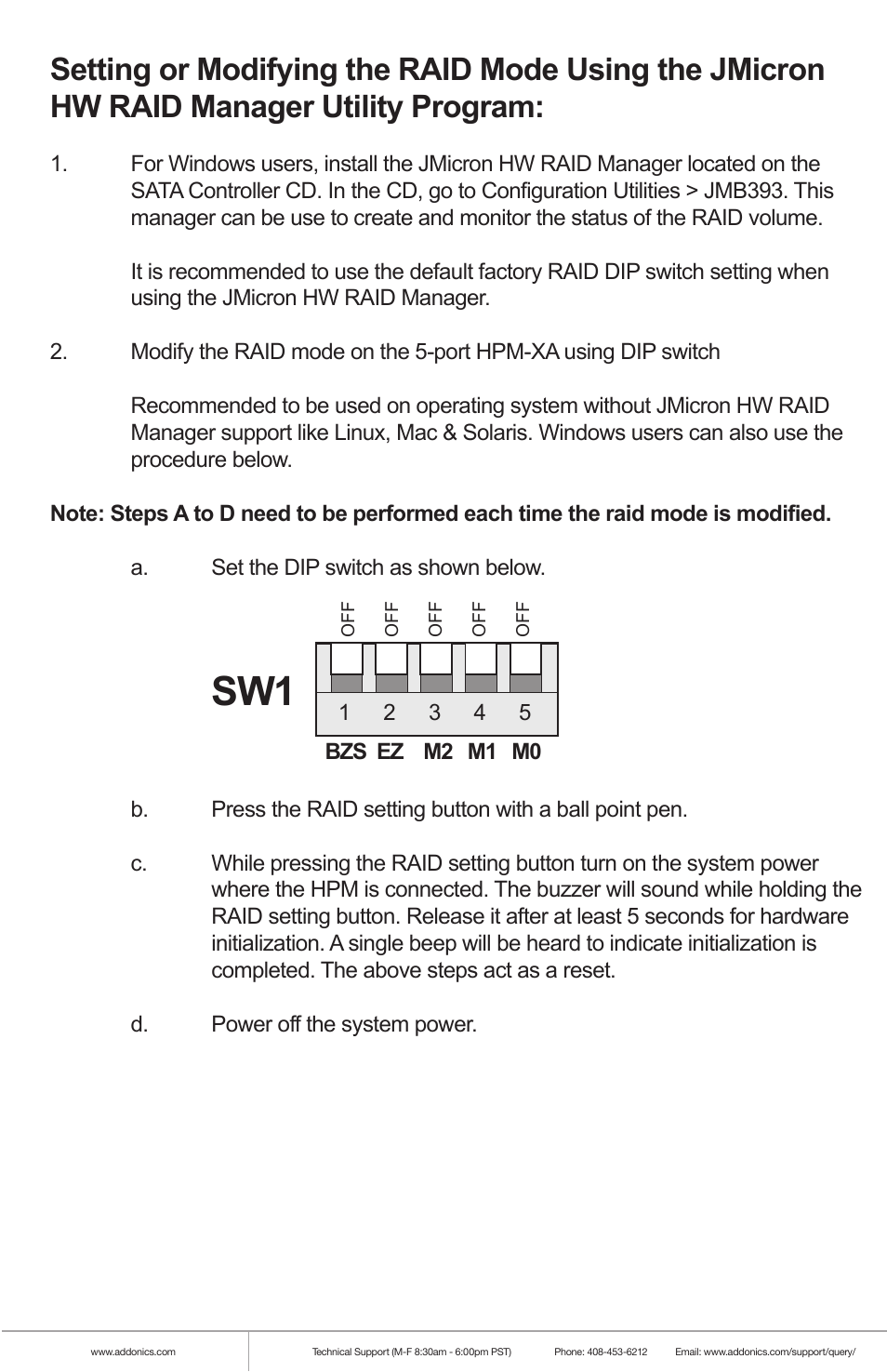 Addonics Technologies RAID TOWER IX RT93DAHX User Manual | Page 5 / 8