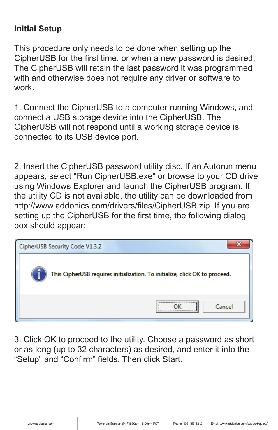 Addonics Technologies CIPHERUSB CA256USB User Manual | Page 2 / 6