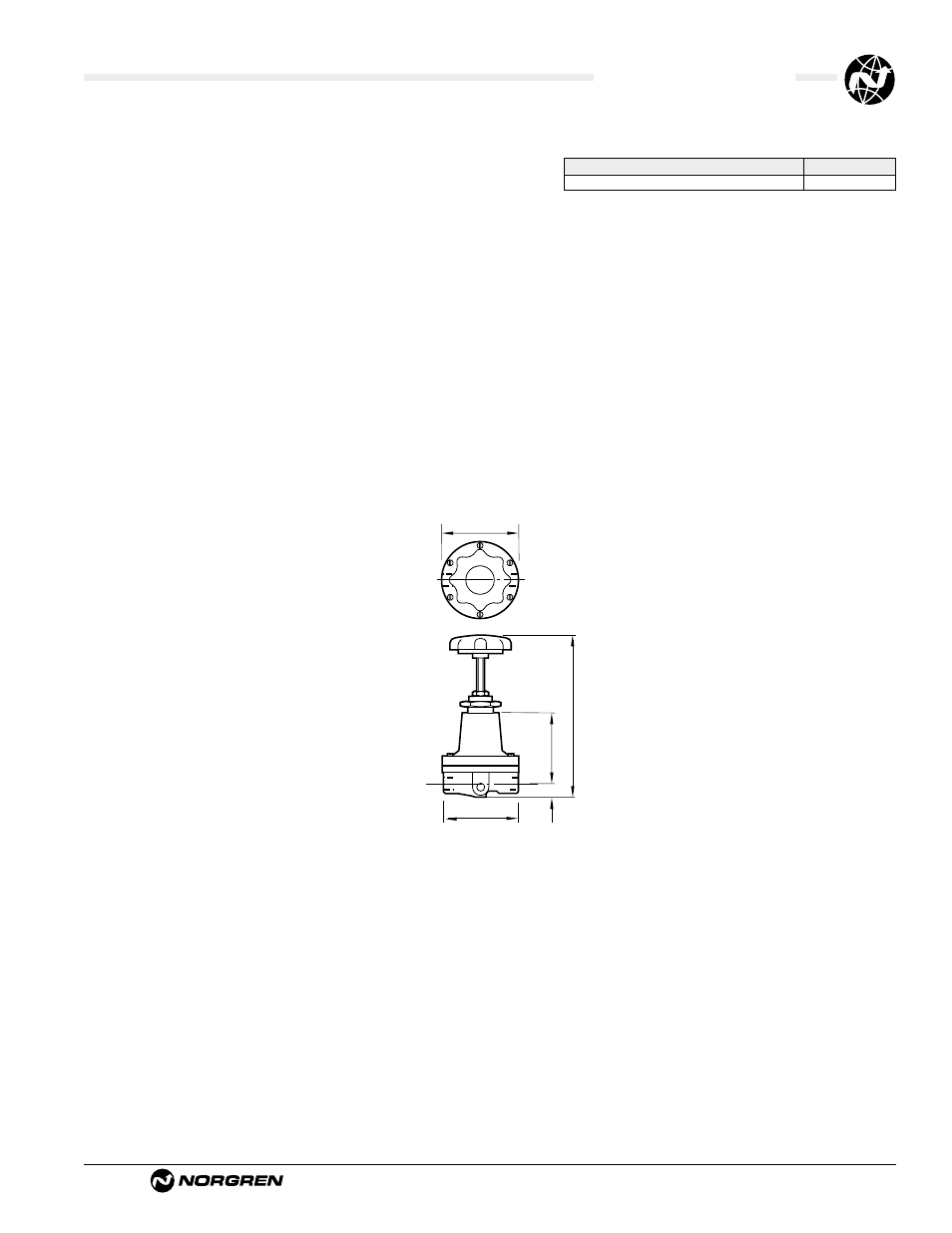104 pilot regulator, Ale-8-7, Technical data | Service kits | Norgren 11-104 Series User Manual | Page 2 / 2