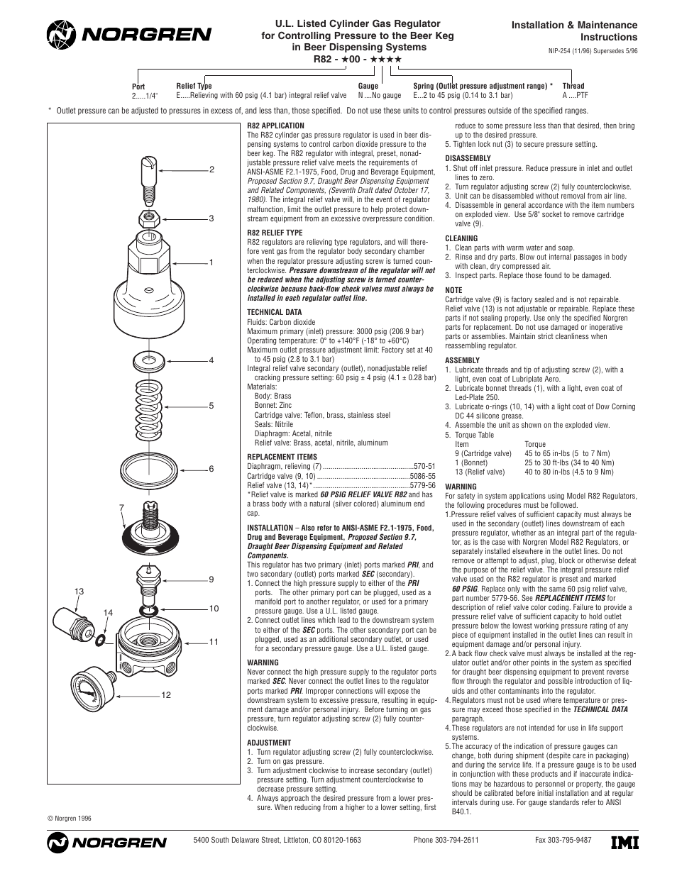 Norgren R82 Series User Manual | 1 page