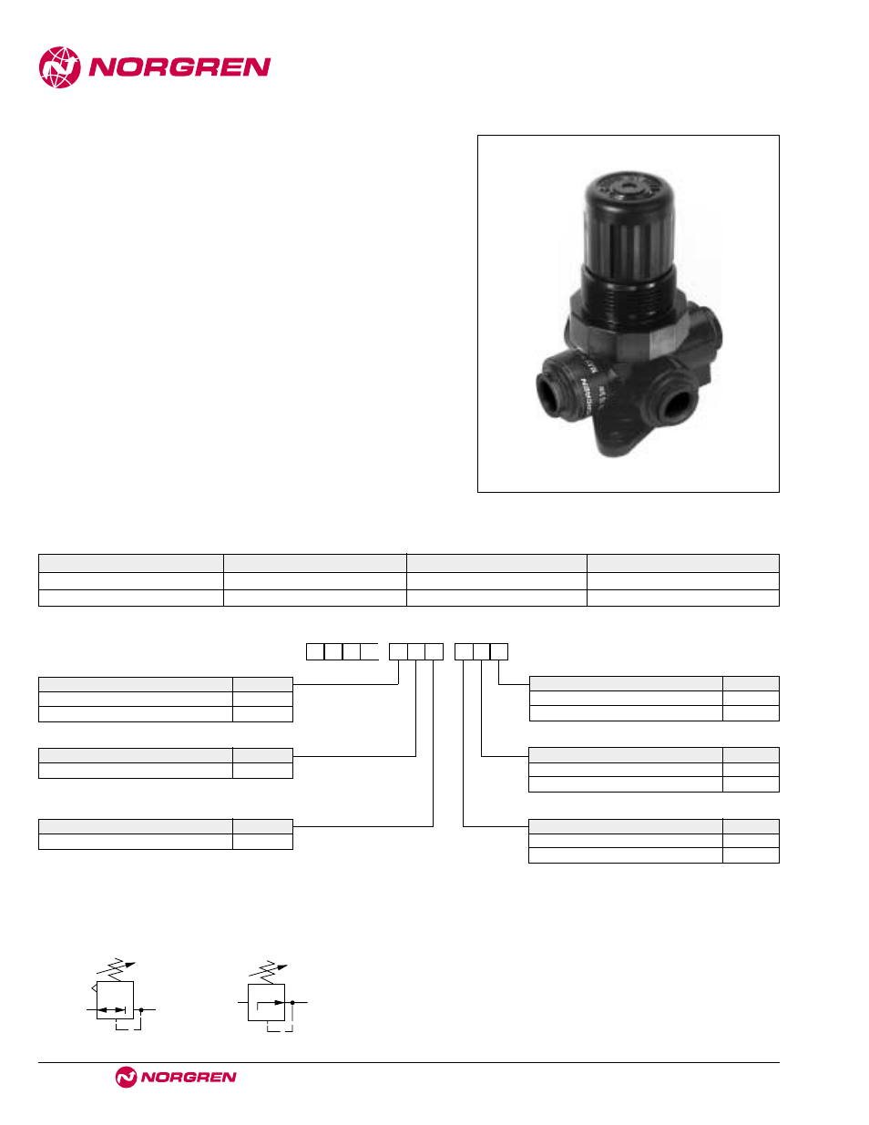 R30m, R30m series | Norgren Manifold Regulators User Manual | Page 2 / 5