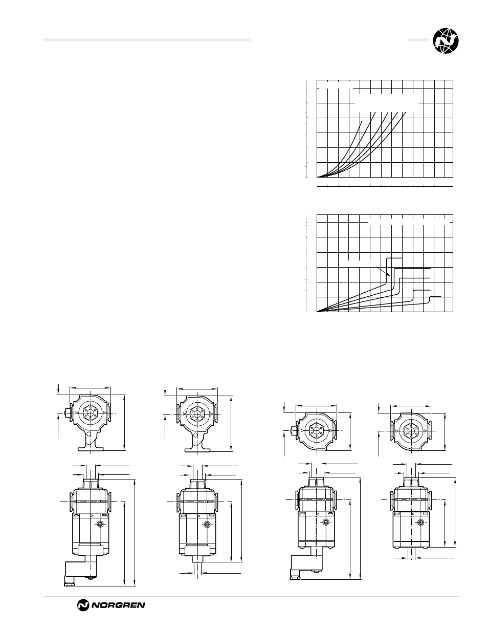 P74f smooth start/exhaust valve, Ale-17-9, Technical data | Typical performance characteristics | Norgren P74F Series Datasheets User Manual | Page 2 / 2