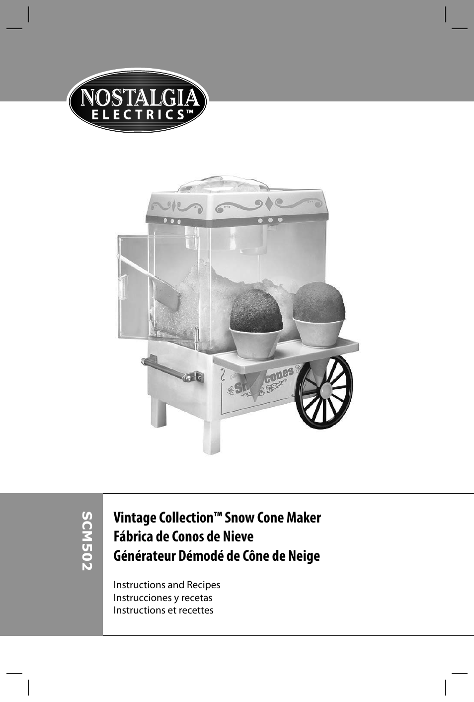 Nostalgia Electrics SCM502 User Manual | Page 2 / 28