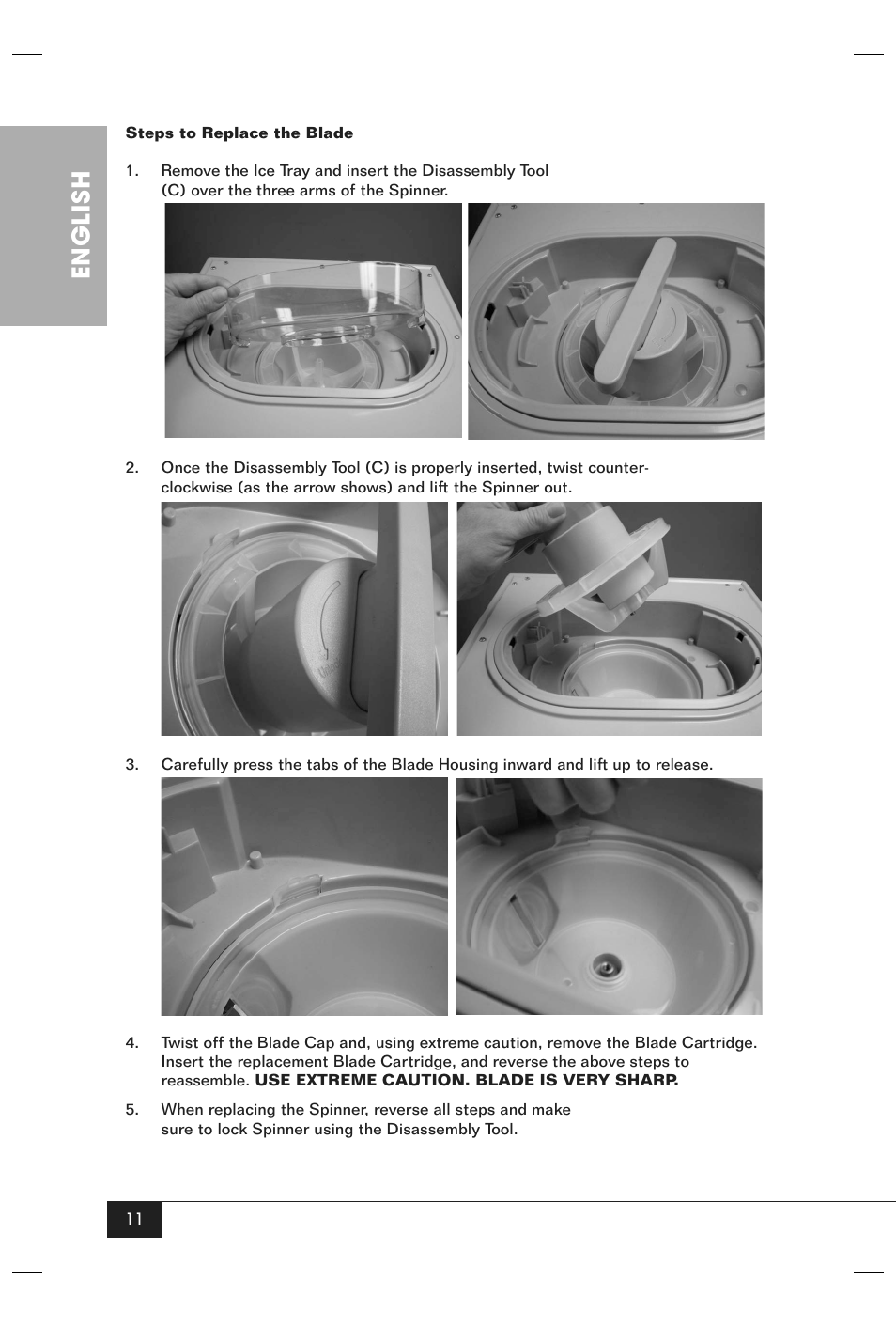 English | Nostalgia Electrics SCC200 User Manual | Page 13 / 16