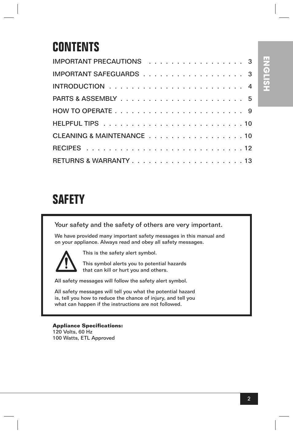 Nostalgia Electrics SCC200 User Manual | Page 4 / 16