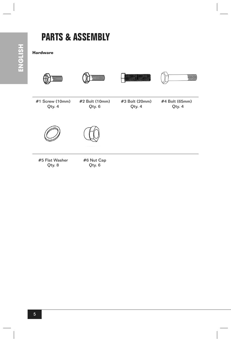 Parts & assembly, English | Nostalgia Electrics SCC200 User Manual | Page 7 / 16