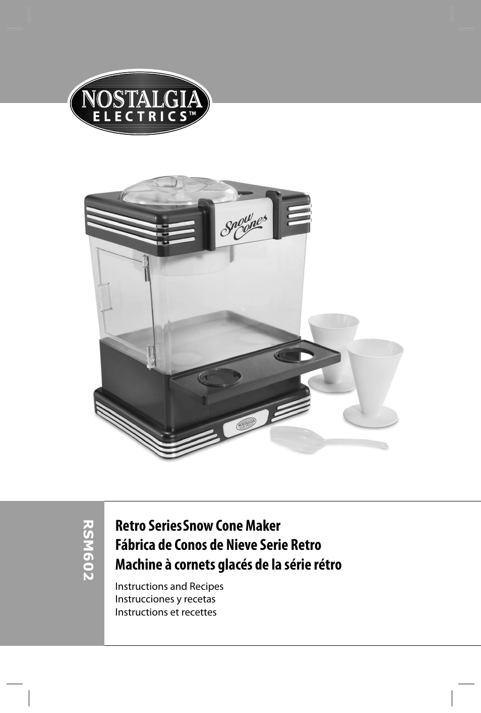Nostalgia Electrics RSM602 User Manual | Page 2 / 28