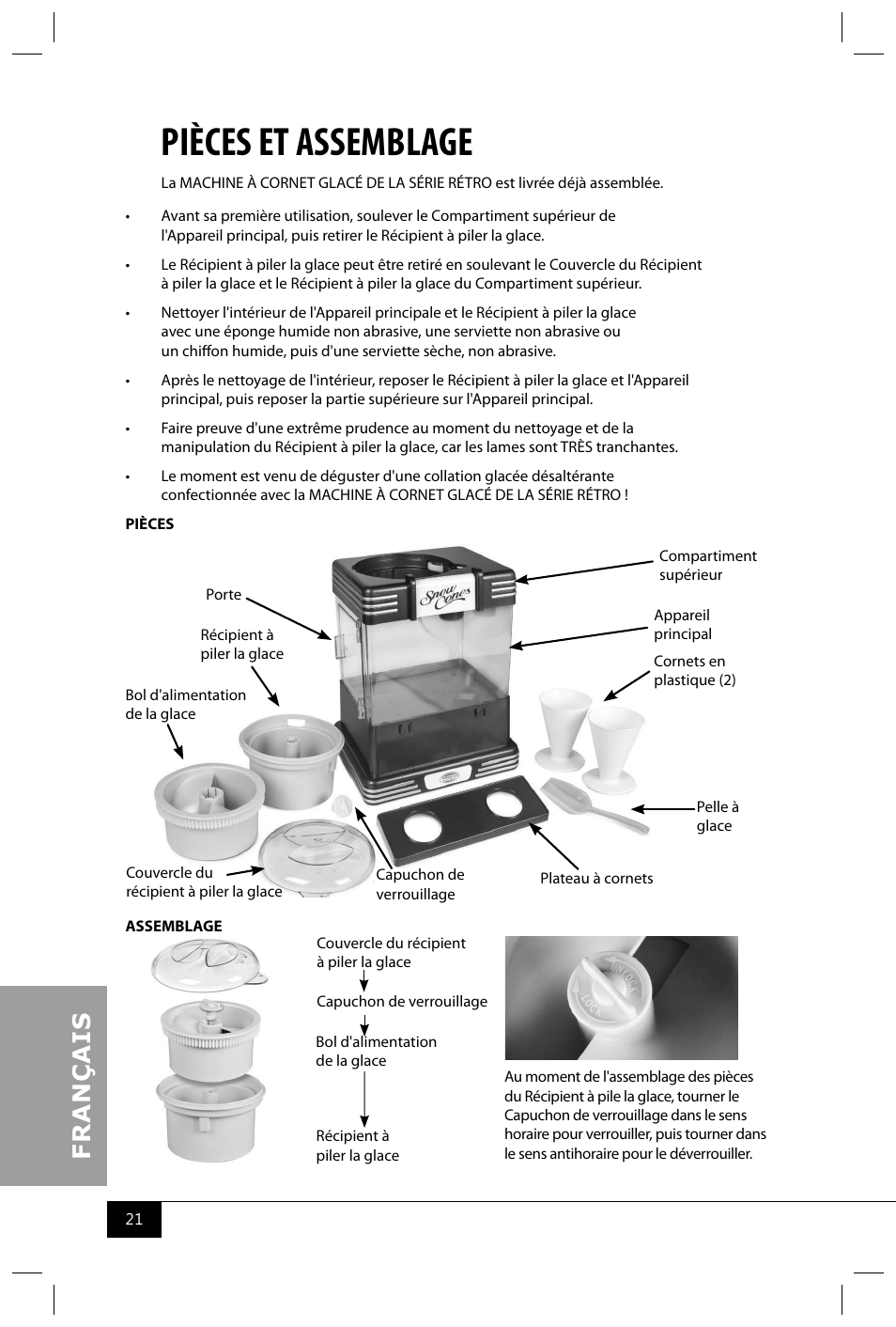 Pièces et assemblage | Nostalgia Electrics RSM602 User Manual | Page 23 / 28