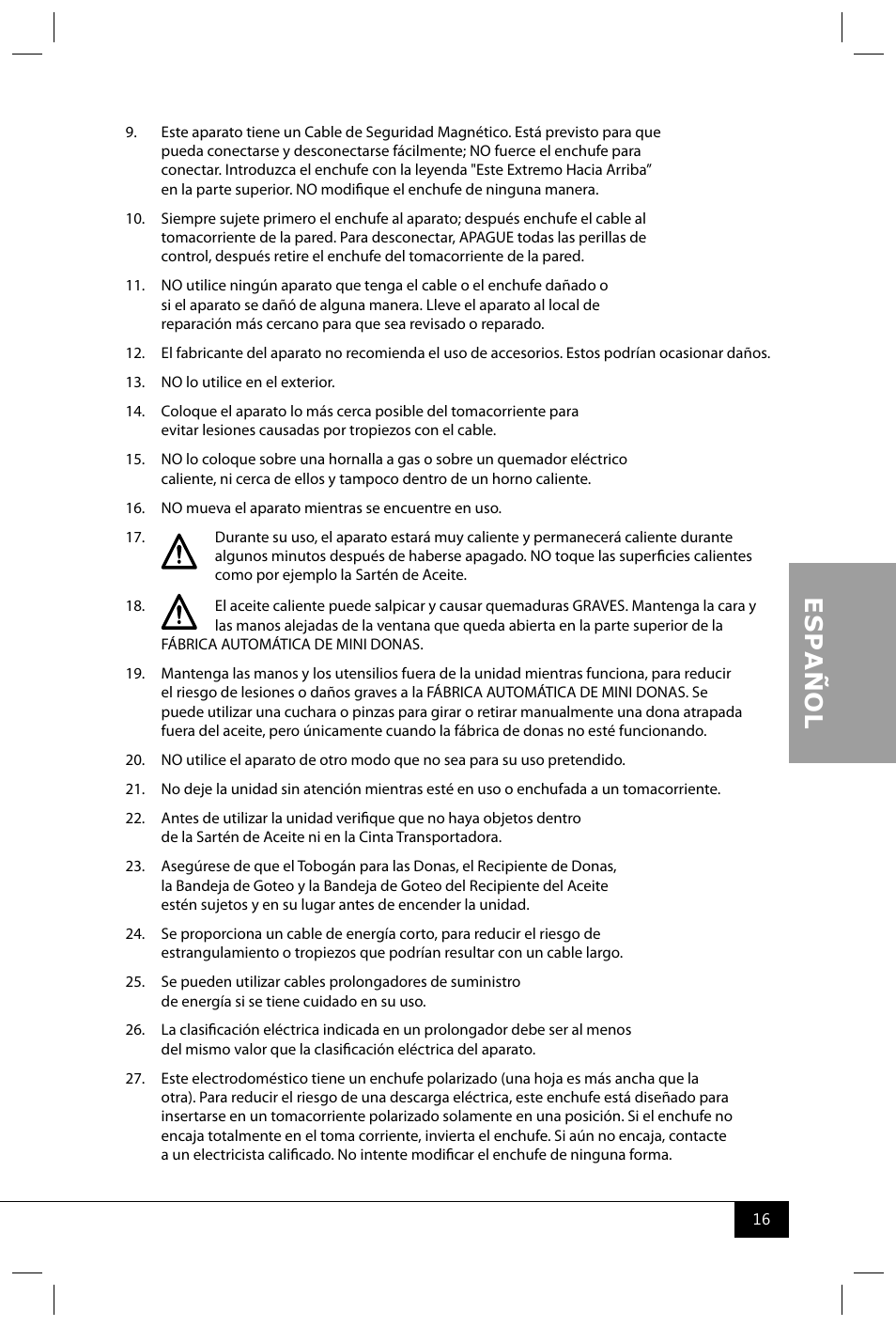 Nostalgia Electrics MDF200 User Manual | Page 18 / 42