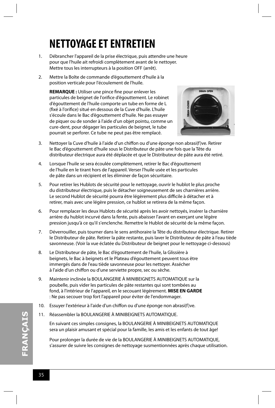 Nettoyage et entretien | Nostalgia Electrics MDF200 User Manual | Page 37 / 42