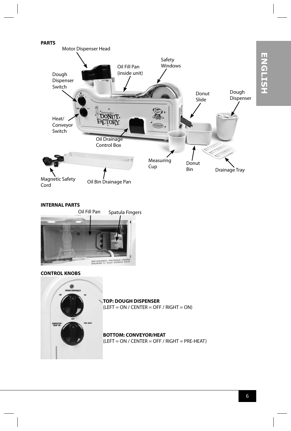 En g li s h | Nostalgia Electrics MDF200 User Manual | Page 8 / 42