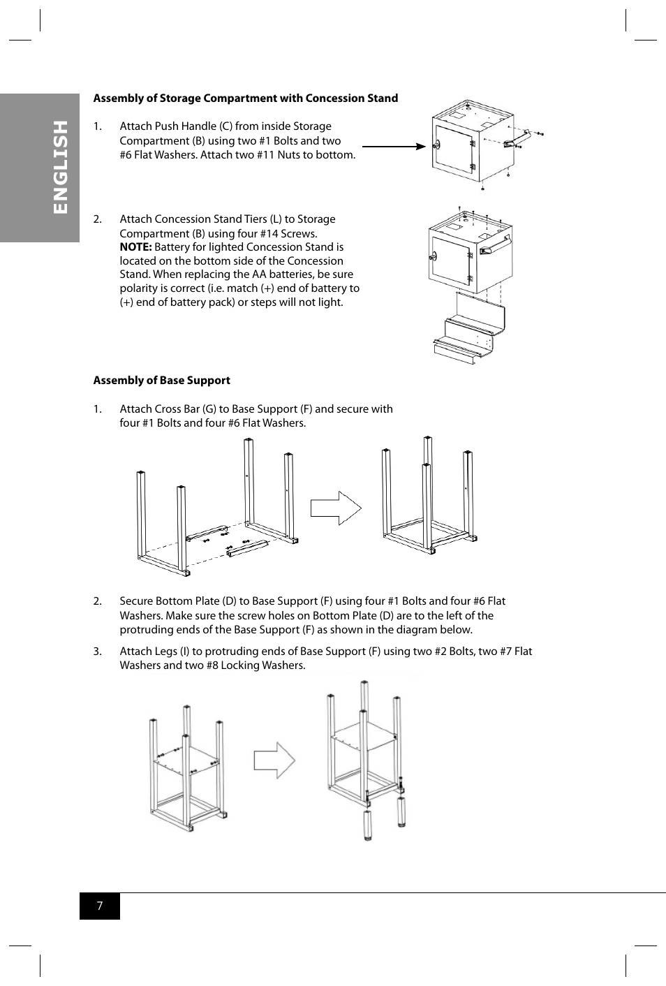 En g li s h | Nostalgia Electrics CCP310B User Manual | Page 9 / 17