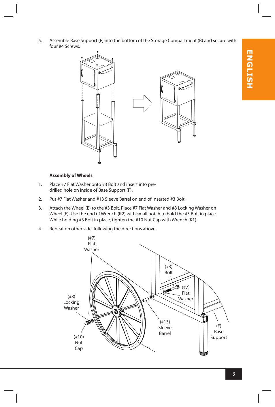 En g li s h | Nostalgia Electrics CCP399COKE User Manual | Page 10 / 42