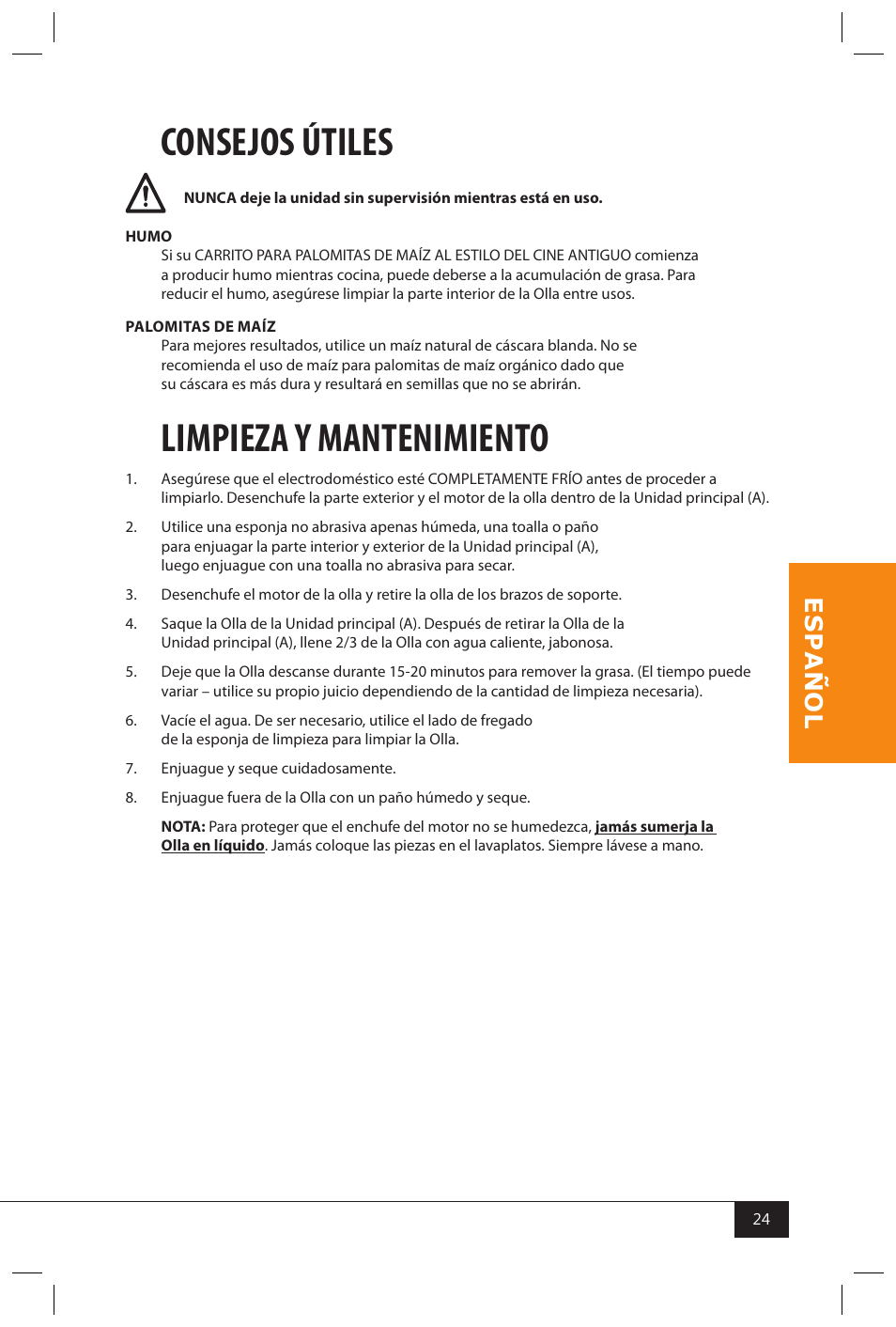 Consejos útiles, Limpieza y mantenimiento | Nostalgia Electrics CCP399COKE User Manual | Page 26 / 42