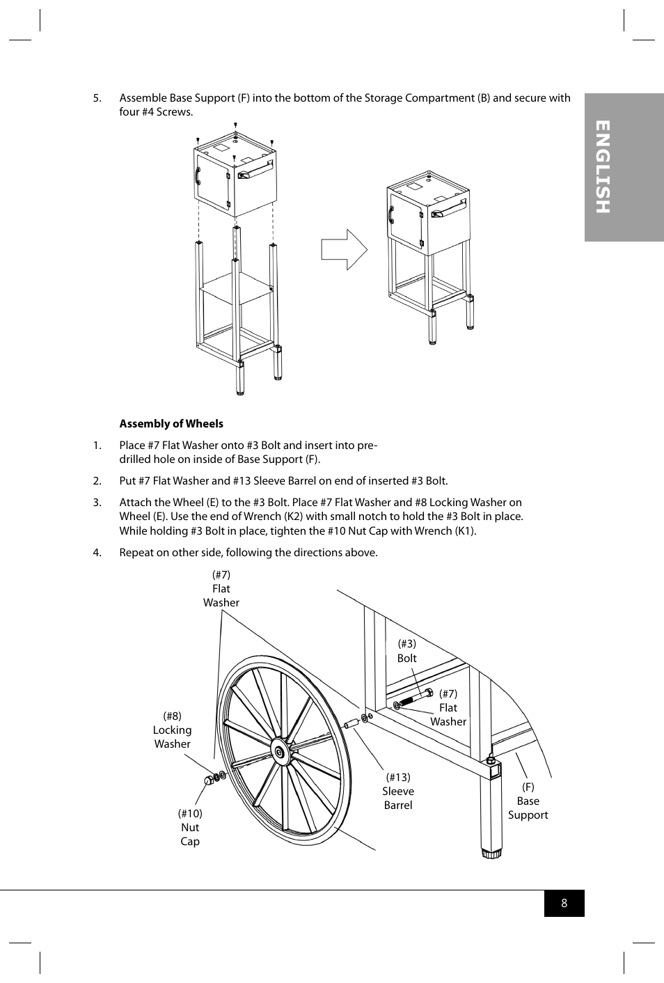 En g li s h | Nostalgia Electrics CCP400 User Manual | Page 10 / 42