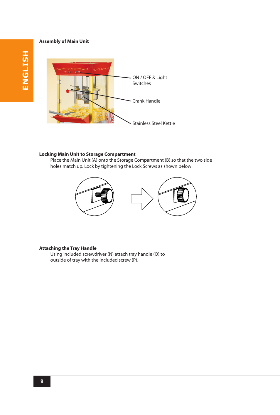 En g li s h | Nostalgia Electrics CCP510 User Manual | Page 11 / 44
