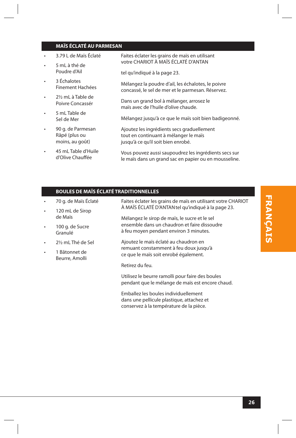 Nostalgia Electrics CCP510 User Manual | Page 28 / 44