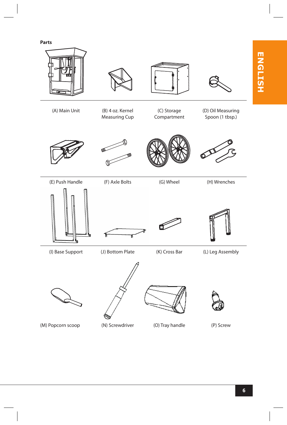 En g li s h | Nostalgia Electrics CCP510 User Manual | Page 8 / 44