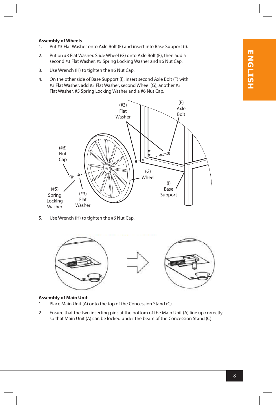 En g li s h | Nostalgia Electrics CCP810 User Manual | Page 10 / 40
