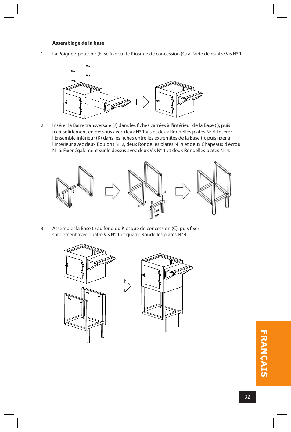 Assembly of handles | Nostalgia Electrics CCP810 User Manual | Page 34 / 40