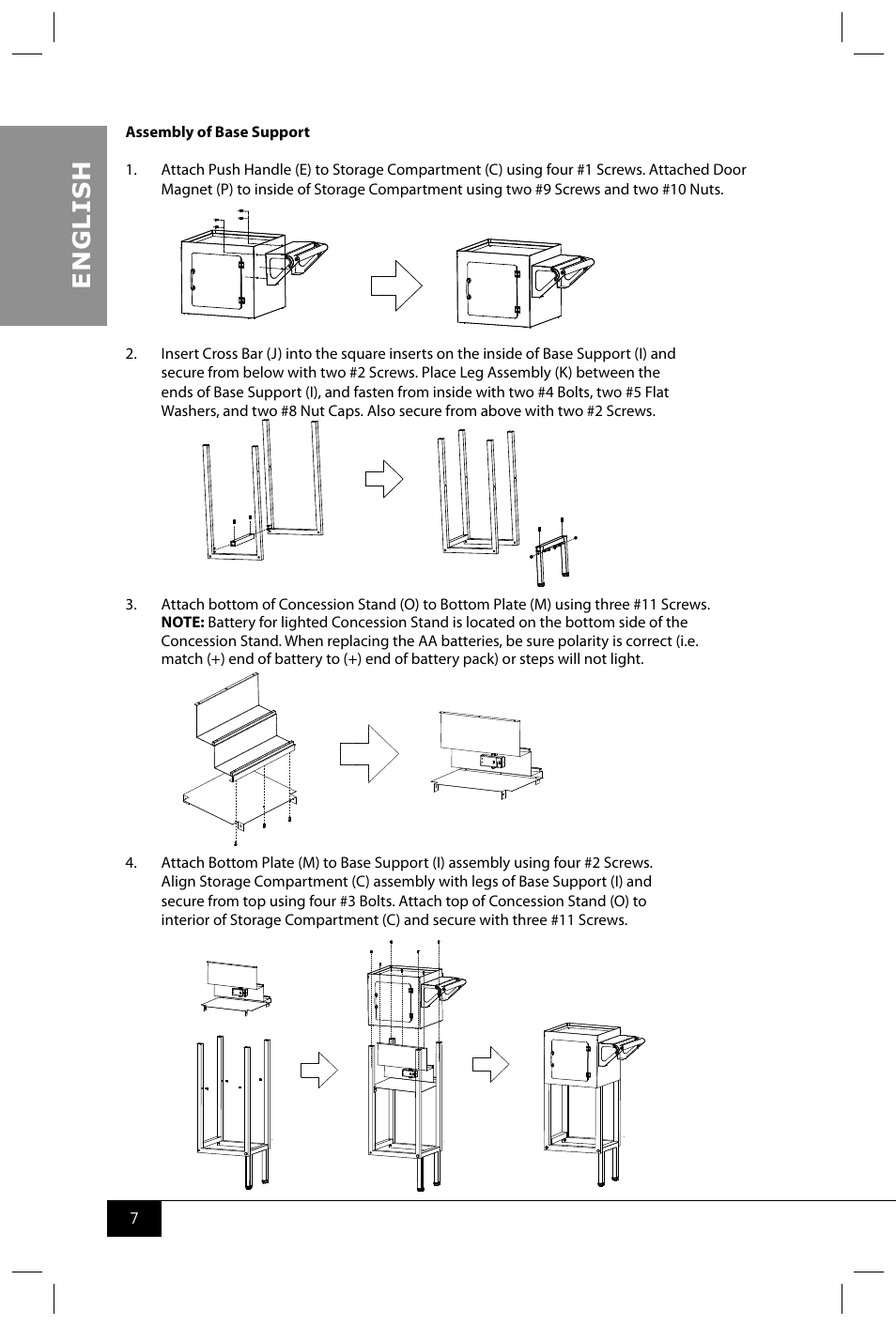 En g li s h | Nostalgia Electrics CCP610 User Manual | Page 9 / 40