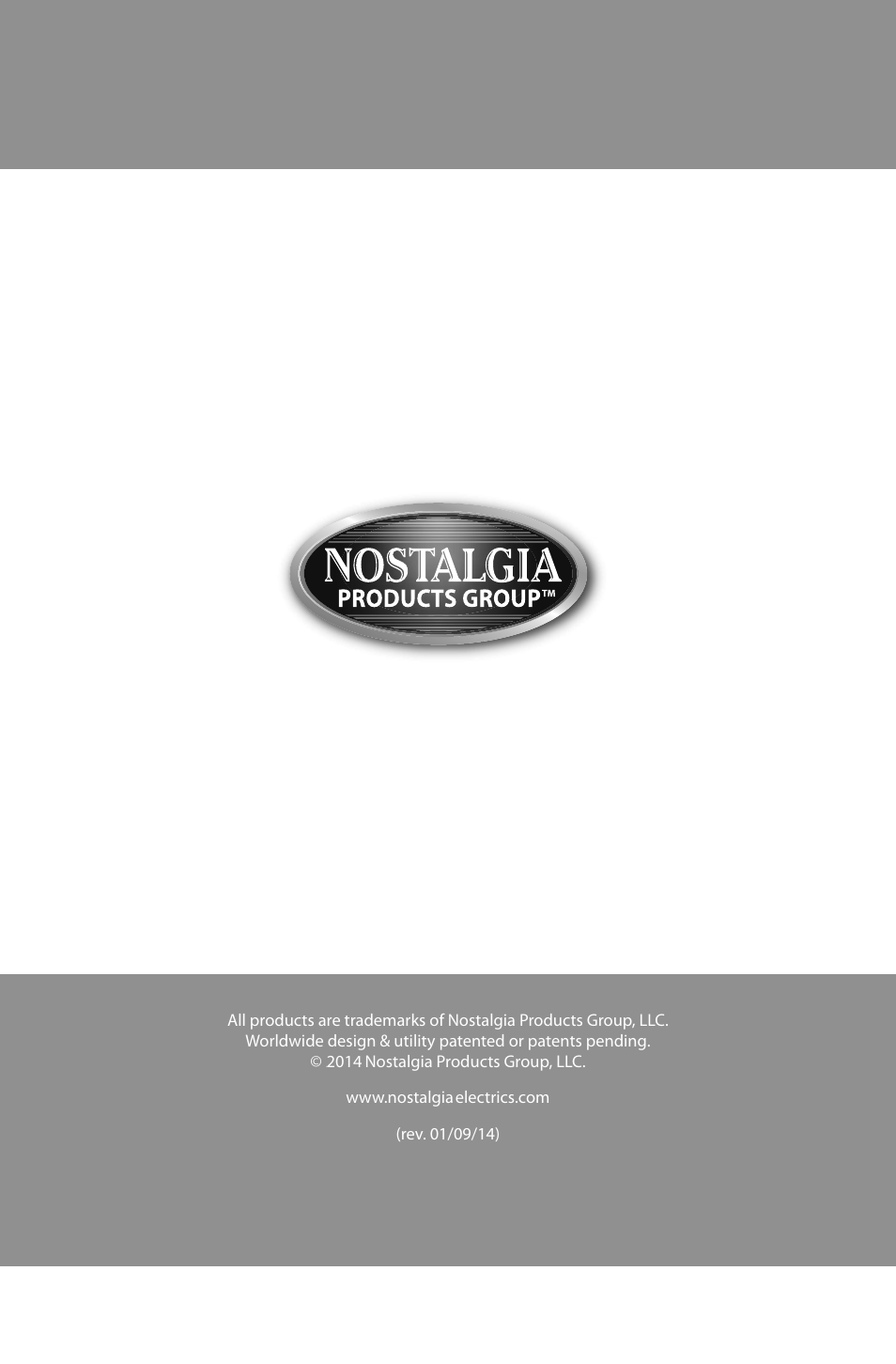 Nostalgia Electrics CCP900 User Manual | 16 pages
