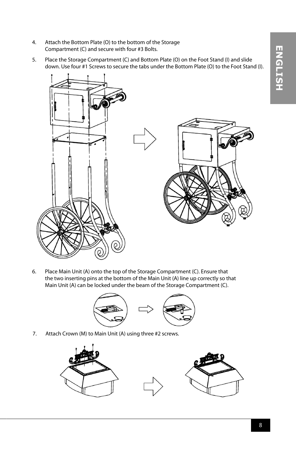 En g li s h | Nostalgia Electrics CCP900 User Manual | Page 10 / 16