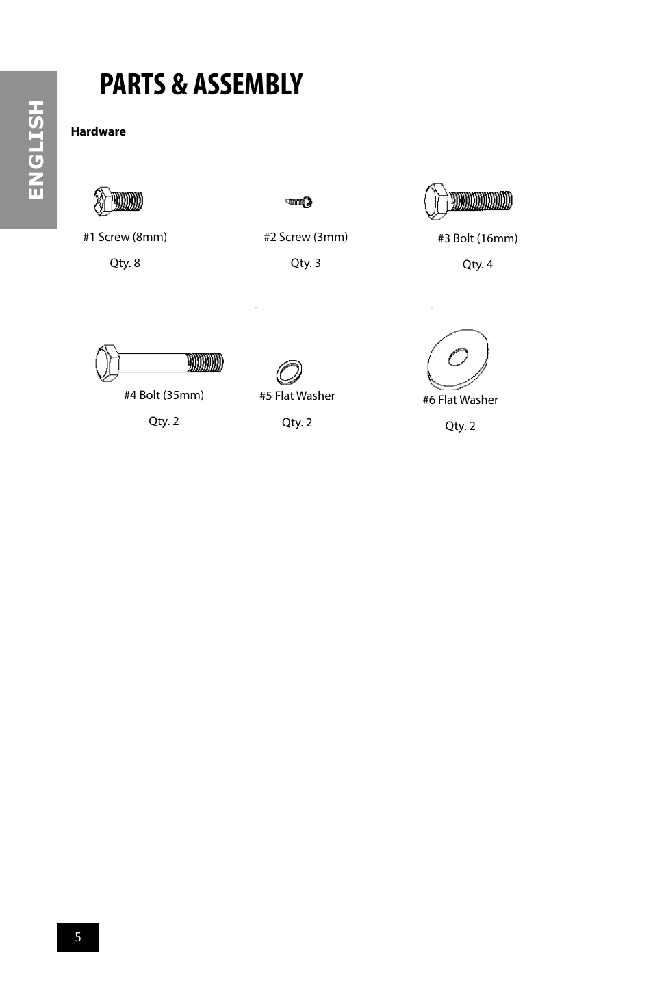 Parts & assembly, En g li s h | Nostalgia Electrics CCP900 User Manual | Page 7 / 16