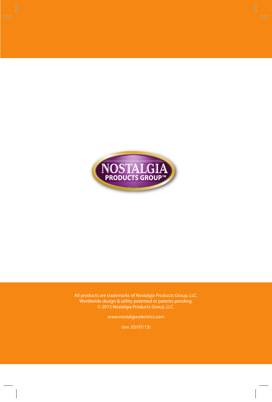 Nostalgia Electrics KPM200 User Manual | 32 pages