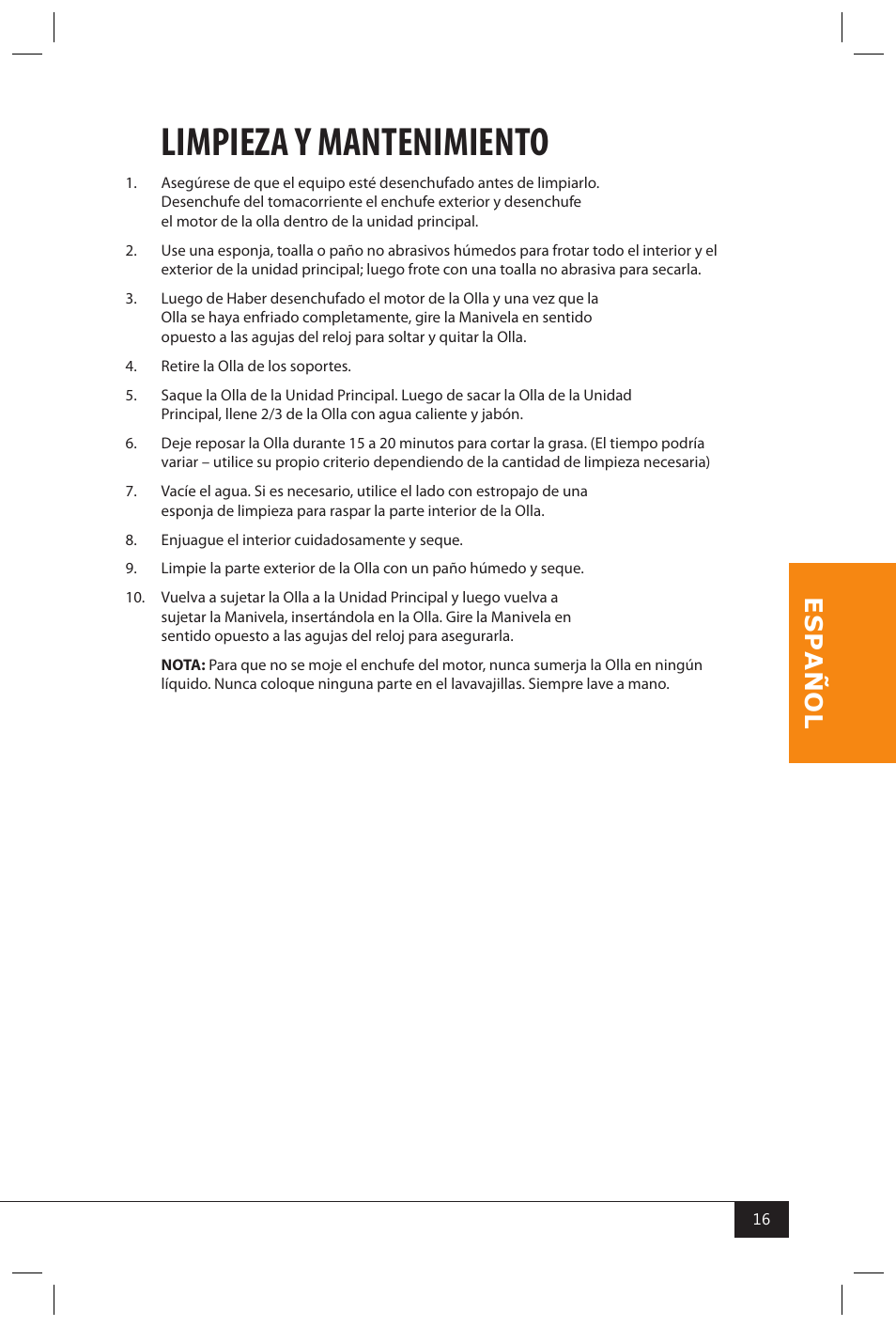 Limpieza y mantenimiento | Nostalgia Electrics KPM200 User Manual | Page 18 / 32