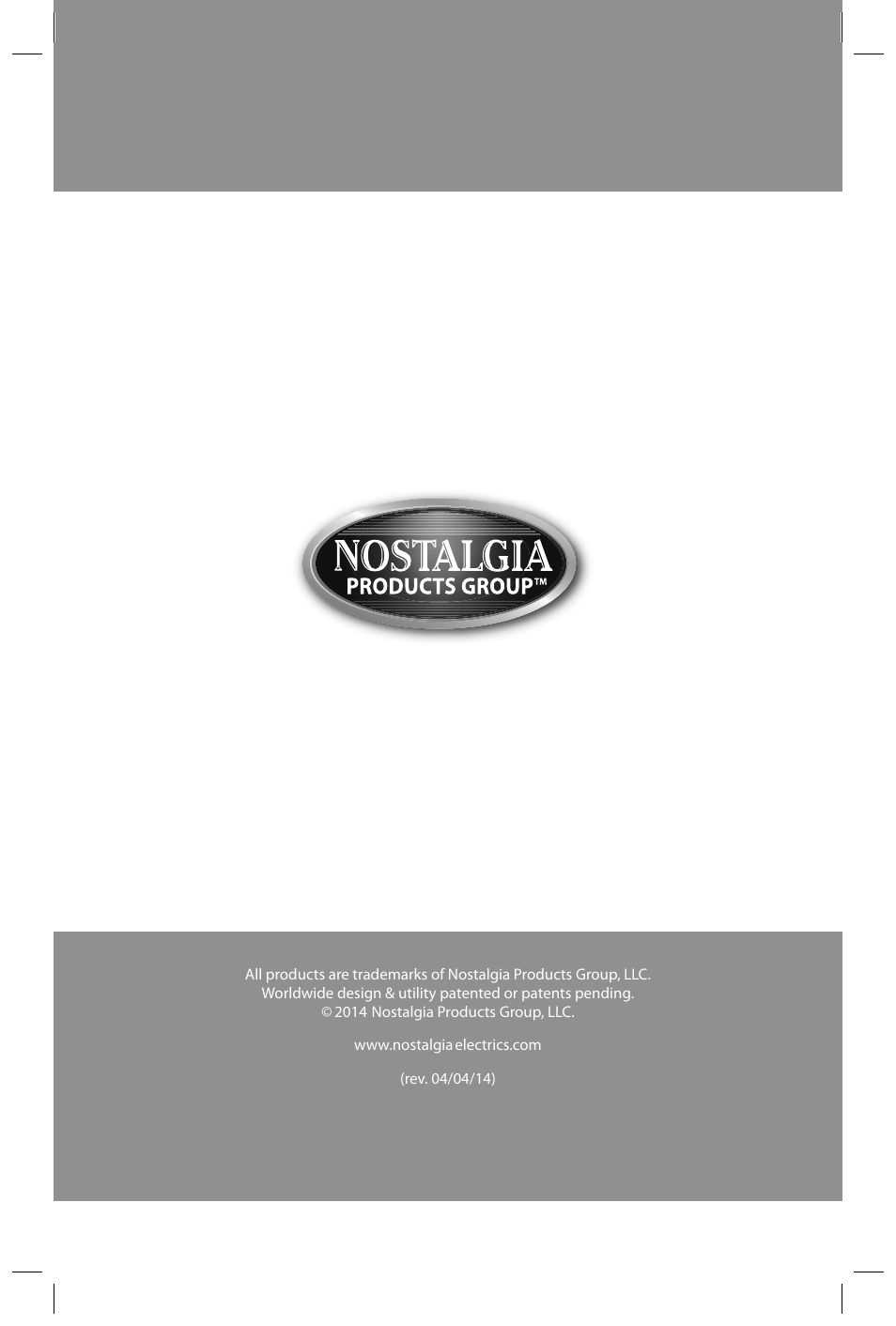 Nostalgia Electrics KPP24 User Manual | 2 pages